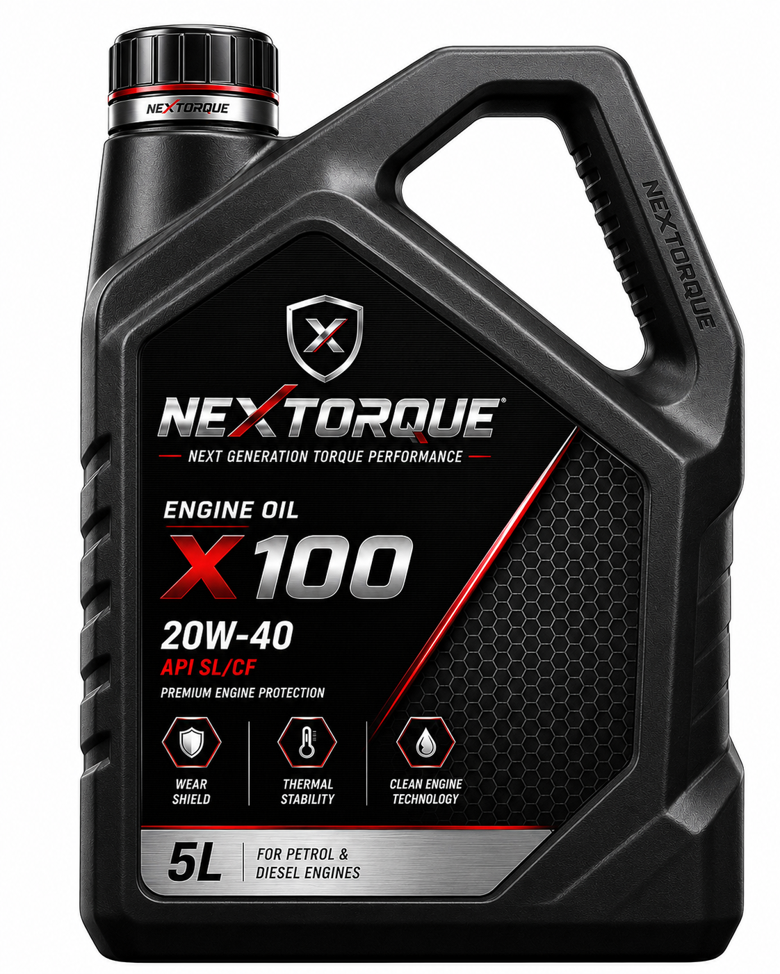 NexTorque X100 Engine Oil 5L bottle